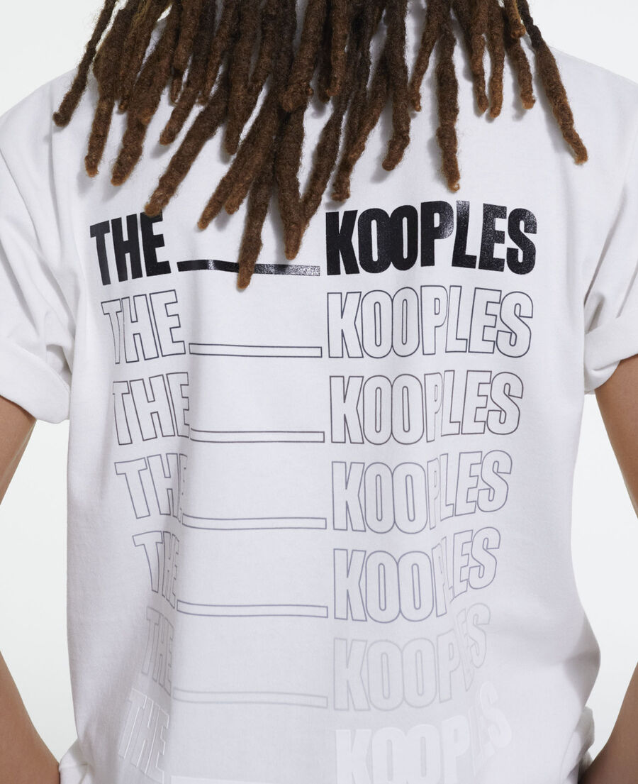 t-shirt logo the kooples blanc
