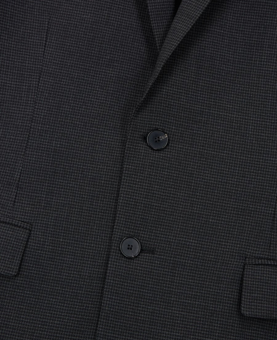 The Kooples H BLACK GREY wool suit jacket