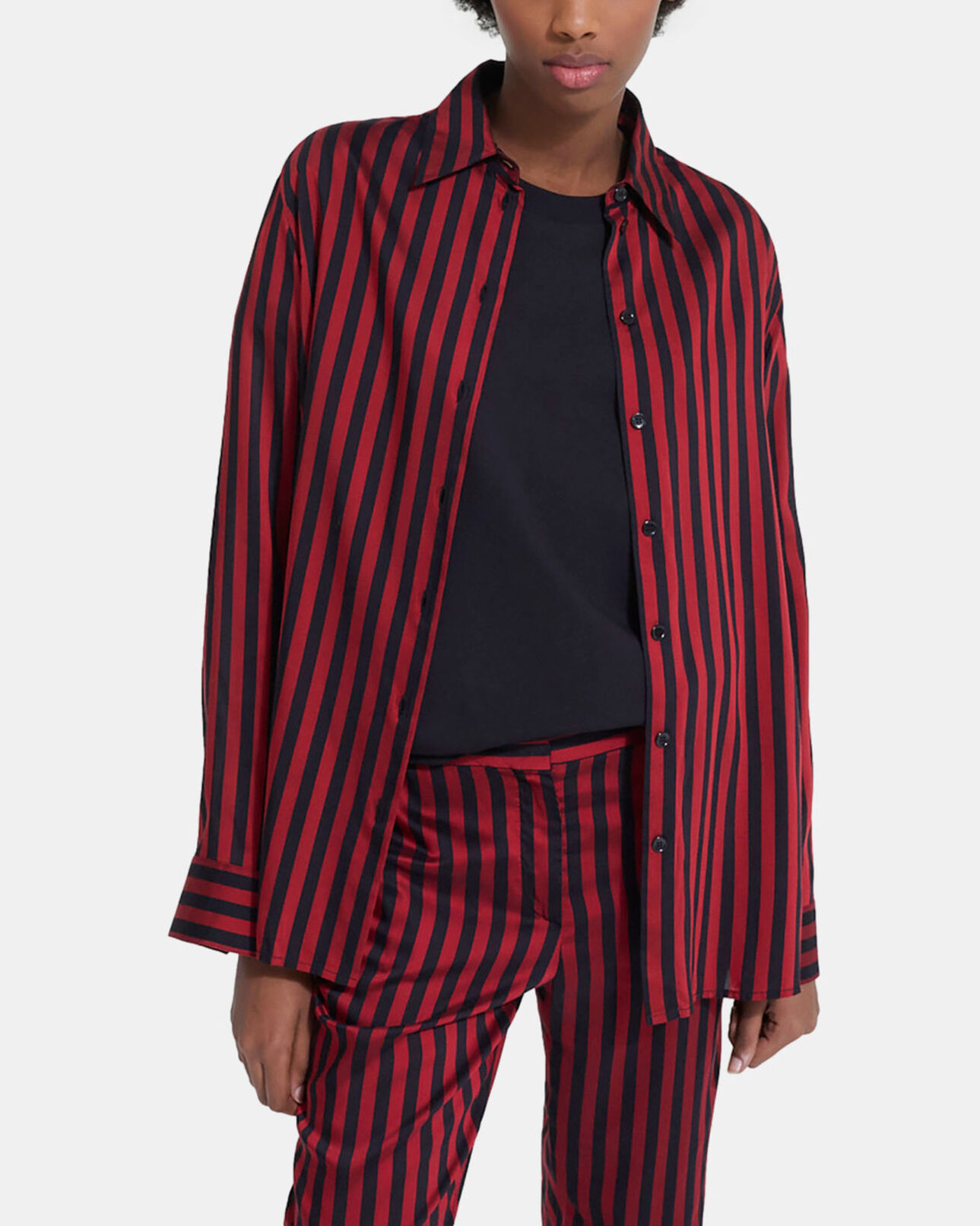 The Kooples DAMEN ROUGE NOIR hemd mit streifen