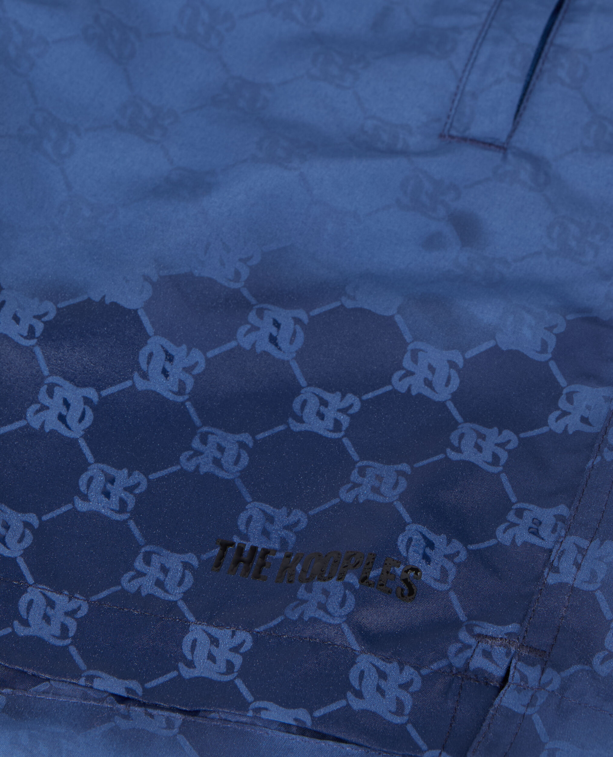 Marineblaue Badeshorts mit Monogramm, MIDDLE NAVY, hi-res image number null