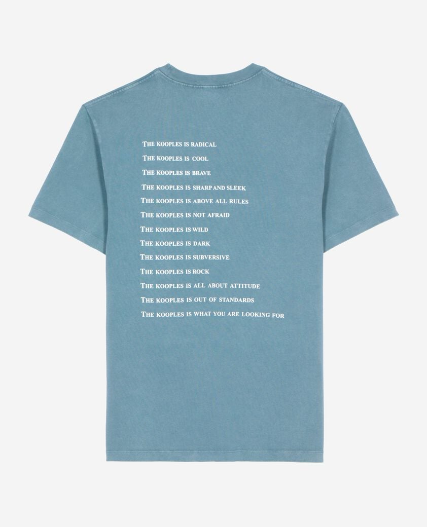 The Kooples HOMBRE BLUE GREY what is camiseta azul