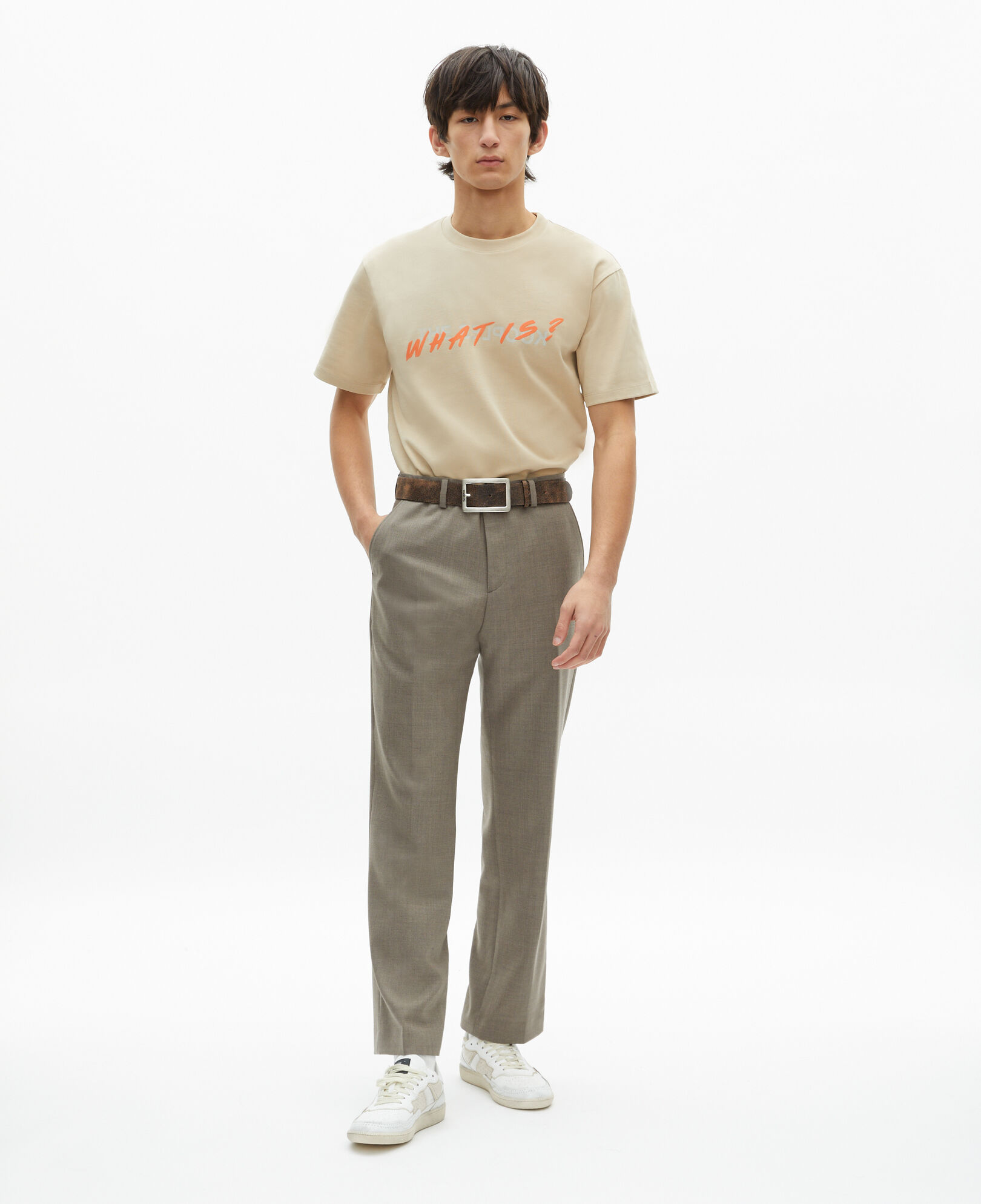 The Kooples MEN BEIGE TAUPE beige what is t-shirt