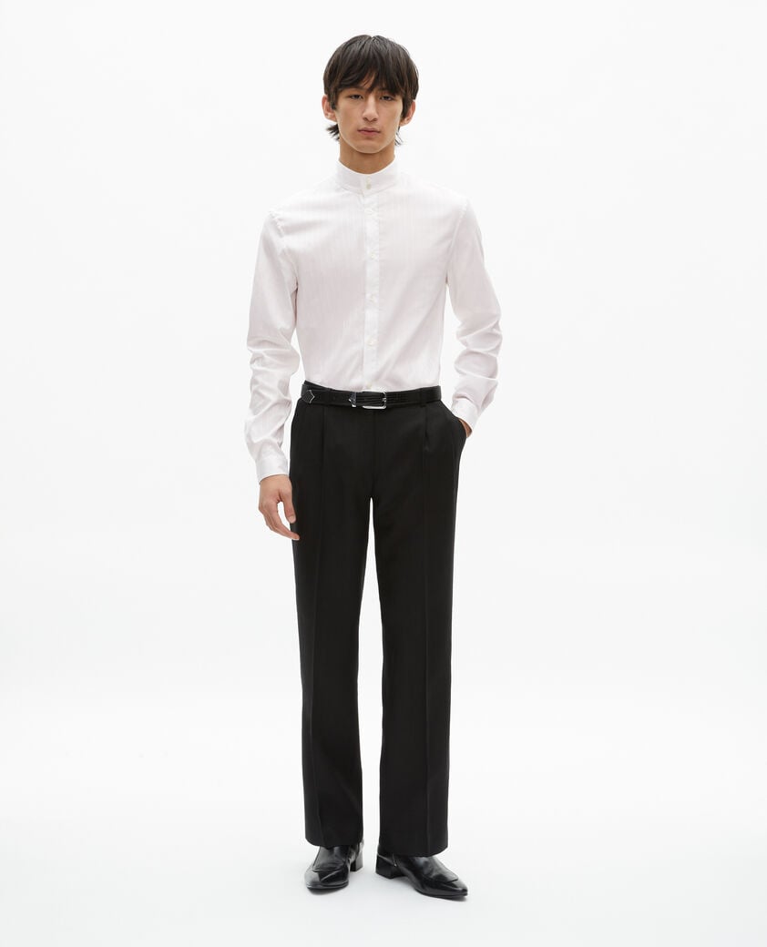 The Kooples H WHITE white striped formal shirt