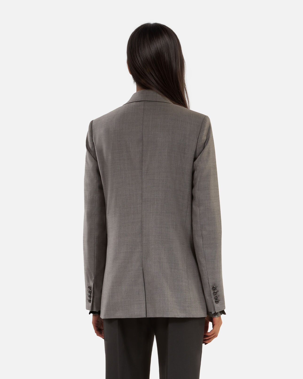 The Kooples FEMME DARK GREY veste tailleur droite grise