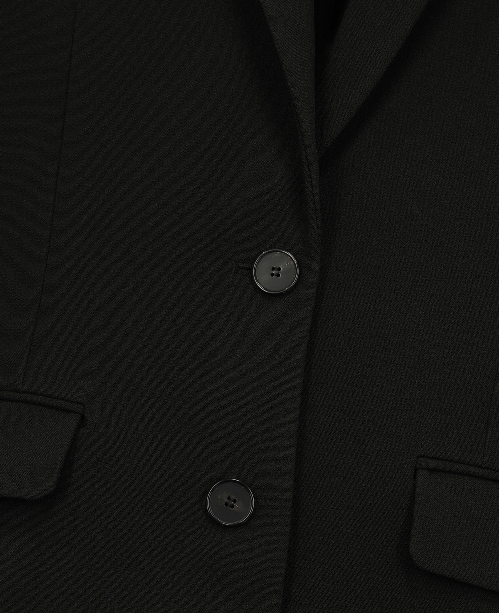 The Kooples MUJER BLACK chaqueta traje negra crepé