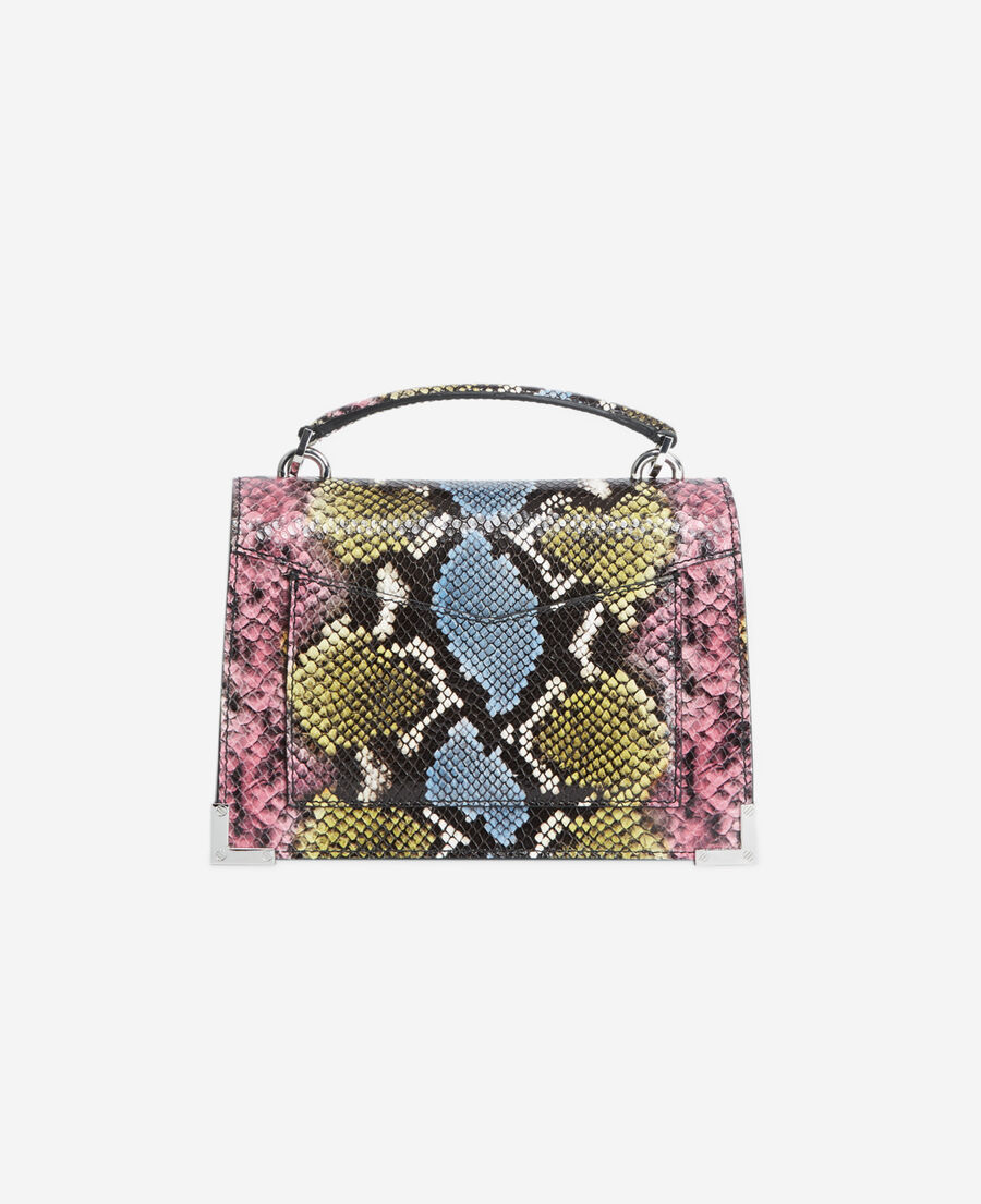 kleine emiliy tasche aus mehrfarbigem leder