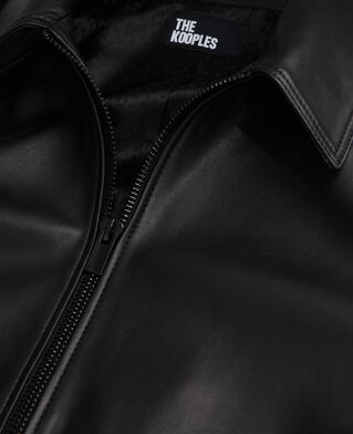The Kooples HERREN BLACK schwarze lederjacke