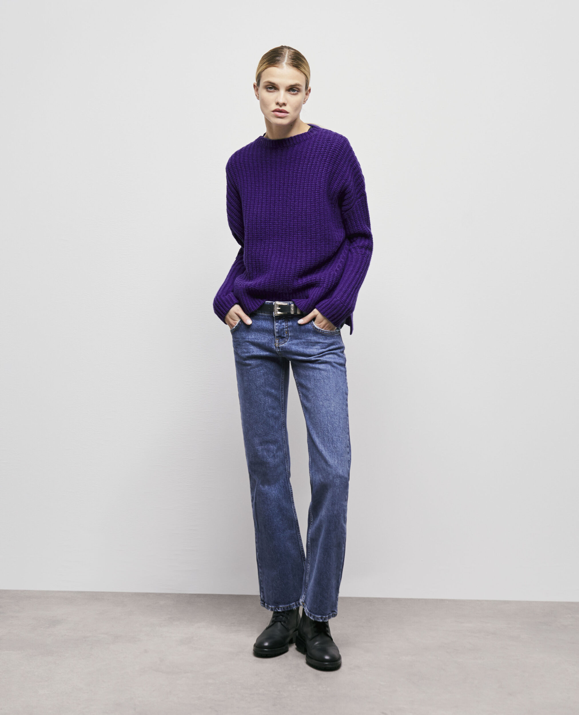 Jersey lana violeta, PURPLE, hi-res image number null
