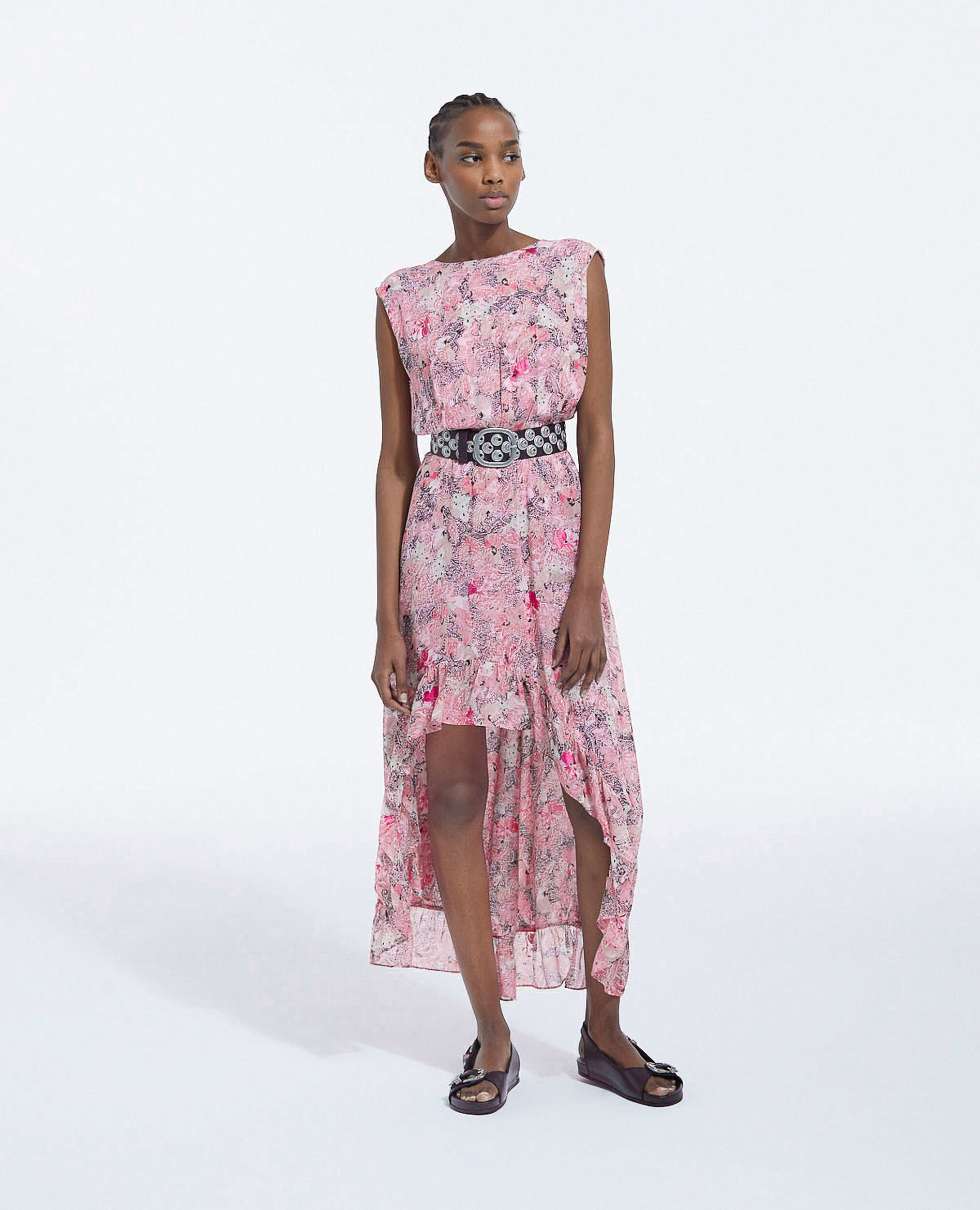 Robe Fleurie Rose Kooples Robe Longue Robe Kooples Rose