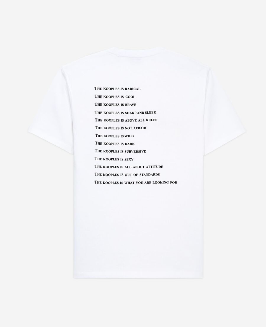 The Kooples HOMME WHITE t-shirt what is néon blanc