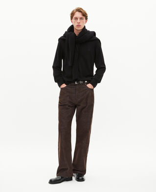 The Kooples MEN TABACCO brown corduroy baggy jeans