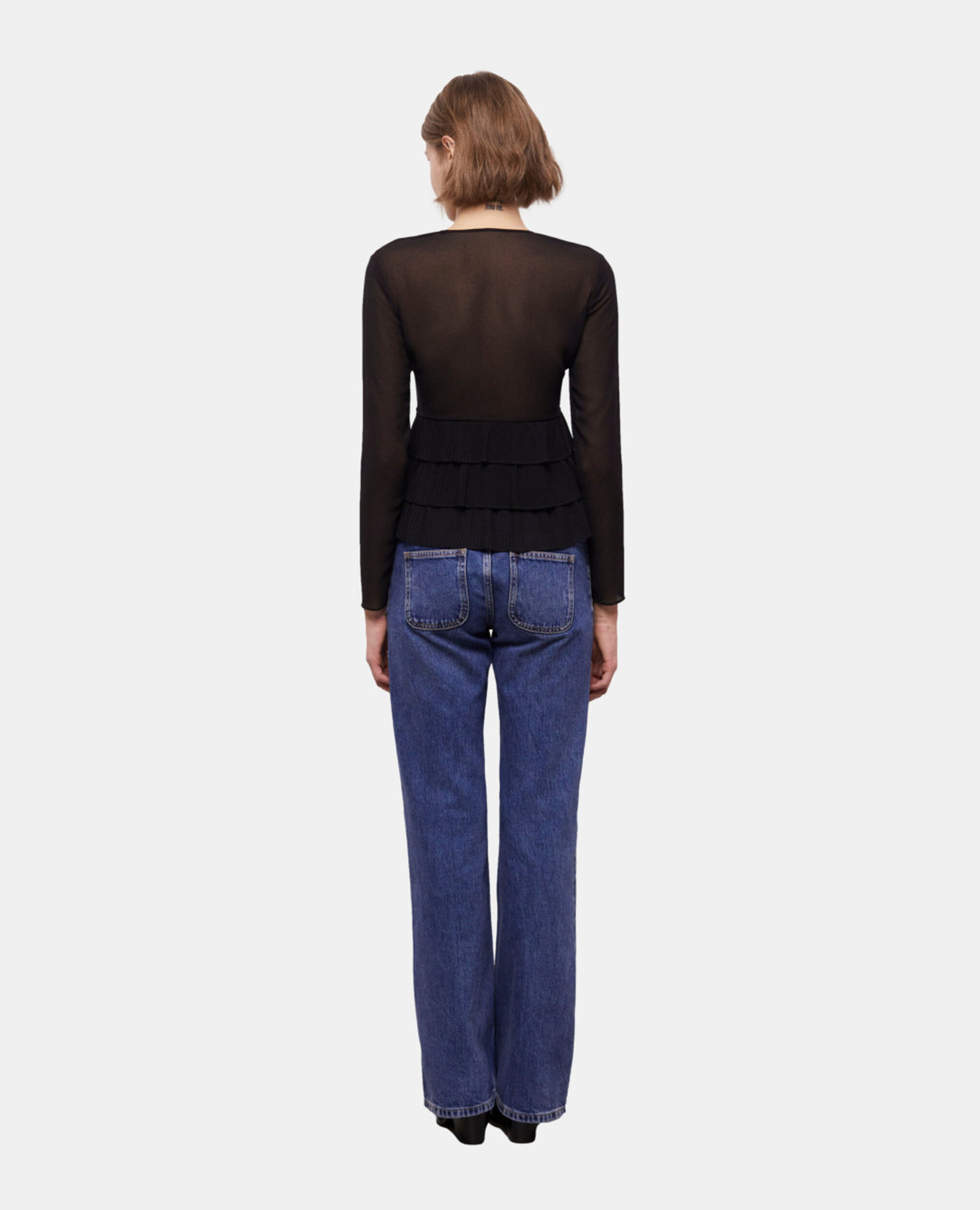 Black blouse, BLACK, hi-res image number null