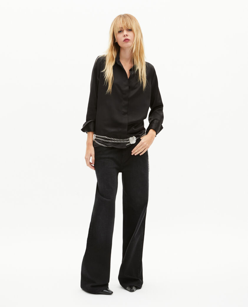 The Kooples DAMEN BLACK SILVER silberner schmuckg&uuml;rtel