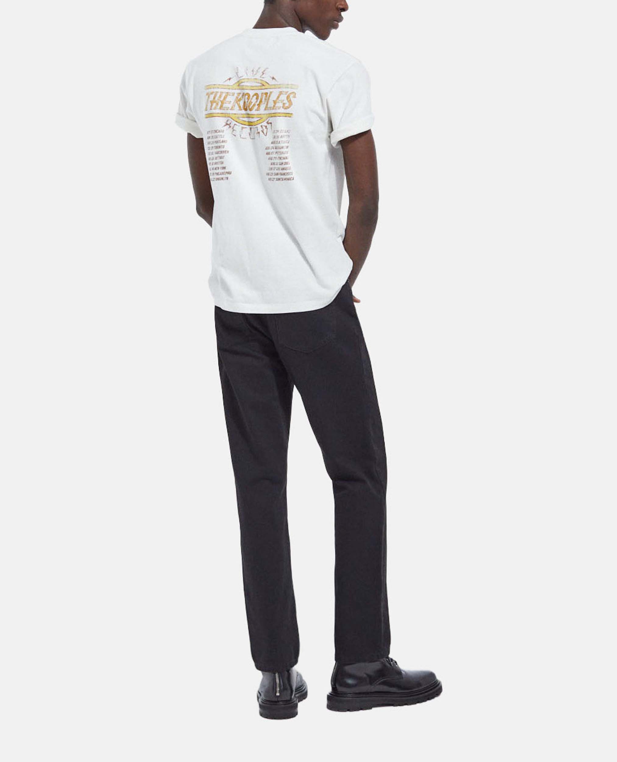 Straight-cut faded retro black jeans, BLACK DENIM, hi-res image number null