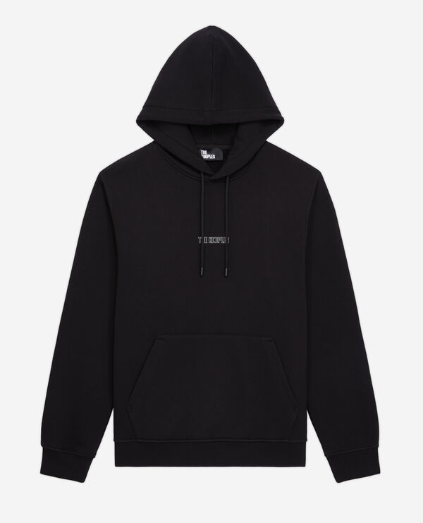 sweatshirt à capuche noir avec logo