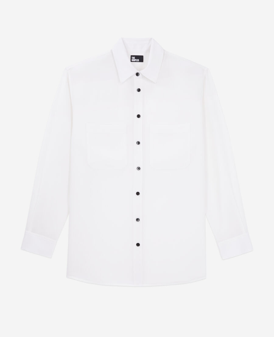 chemise blanche en soie