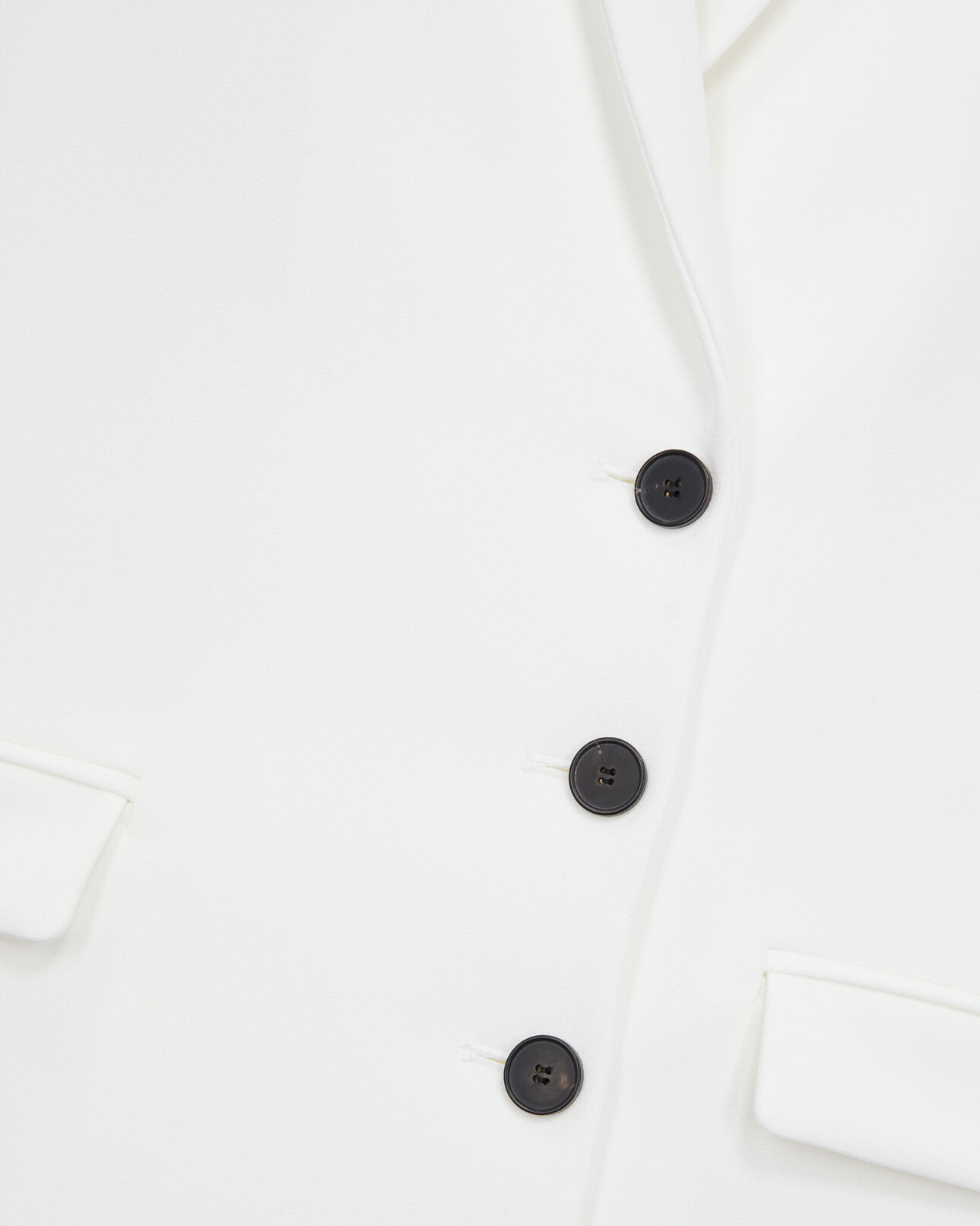 The Kooples DAMEN ECRU kurzes, weißes aus kreppkleid