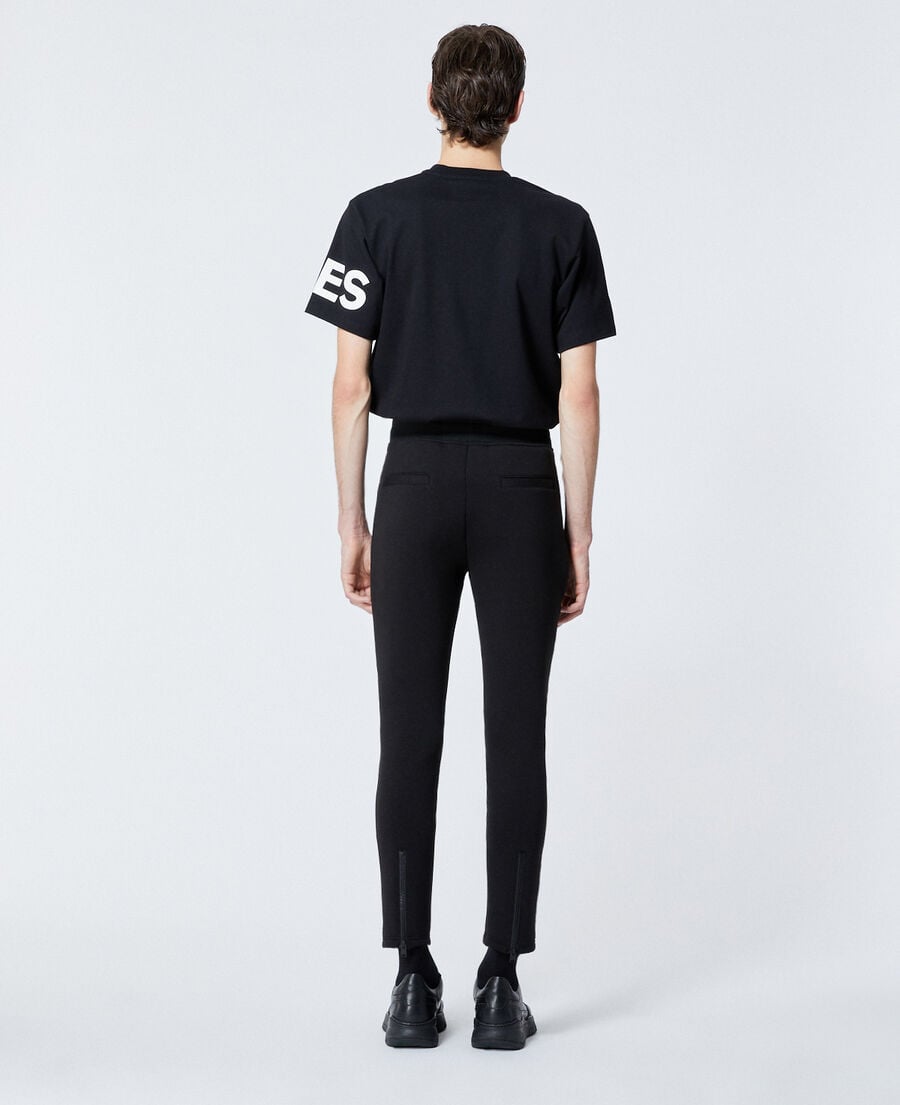 The Kooples HERREN BLACK schwarze skinny-jogginghose mit logo-patch