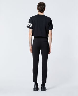 The Kooples HERREN BLACK schwarze skinny-jogginghose mit logo-patch