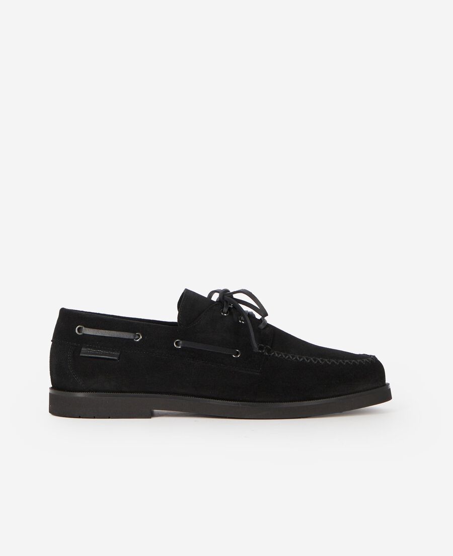 The Kooples MEN BLACK black suede loafers
