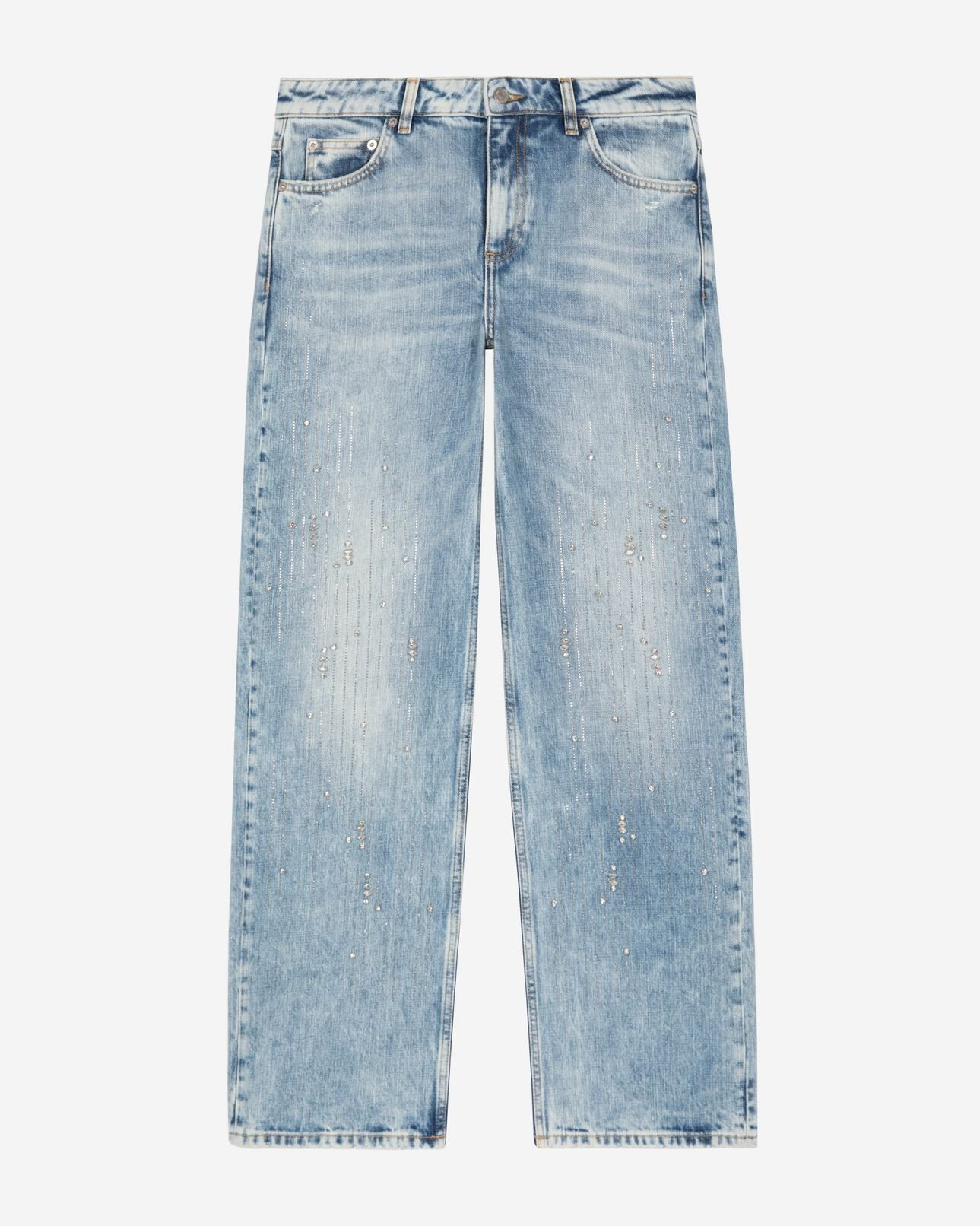 The Kooples MUJER BABY BLUE vaqueros rectos azul claro