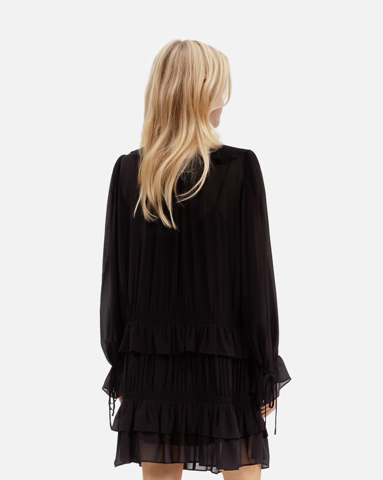 The Kooples DAMEN BLACK STONE kurzes schwarzes kleid