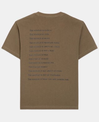 The Kooples FEMME ALGUE t-shirt femme what is kaki et l&eacute;opard