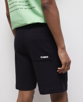 The Kooples H BLACK black fleece shorts