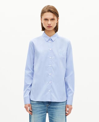 The Kooples FEMME BLUE SKY chemise en popeline bleu clair