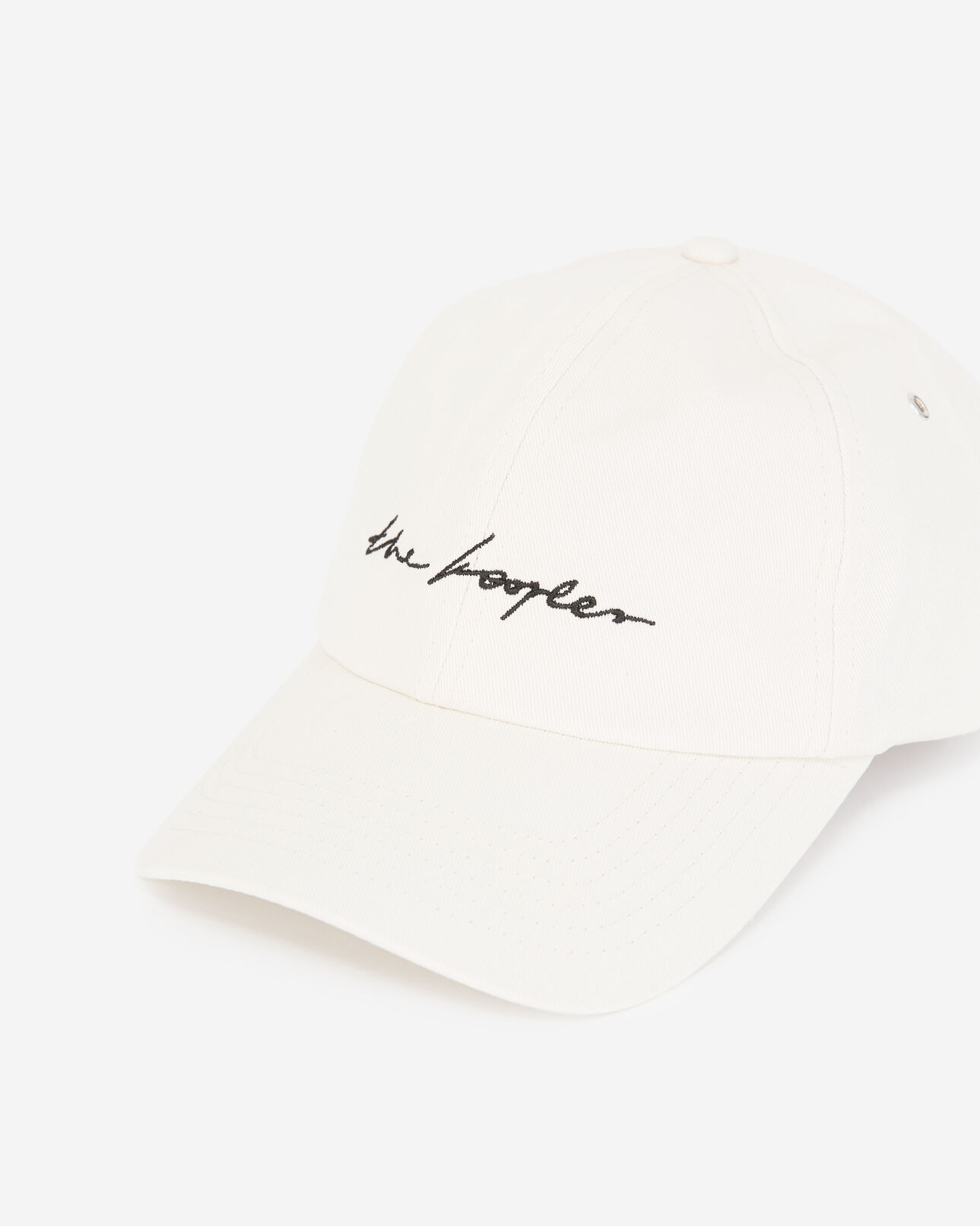 The Kooples HOMBRE ECRU gorra algodón blanco crudo logotipo bordado