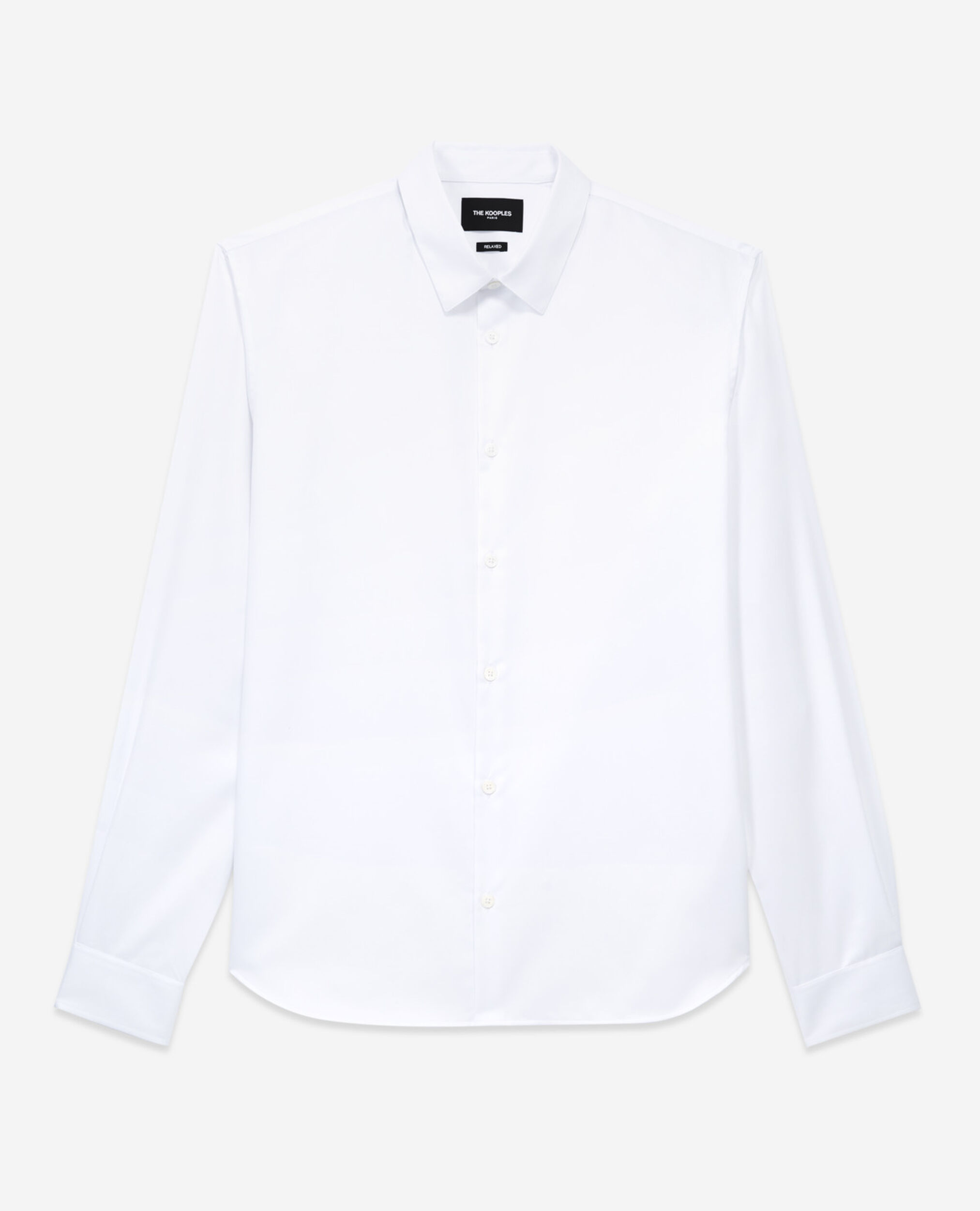 Camisa cuello italiano, WHITE, hi-res image number null