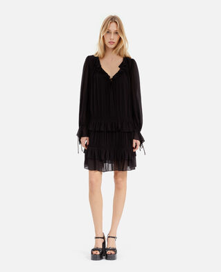 The Kooples FEMME BLACK STONE robe courte noire