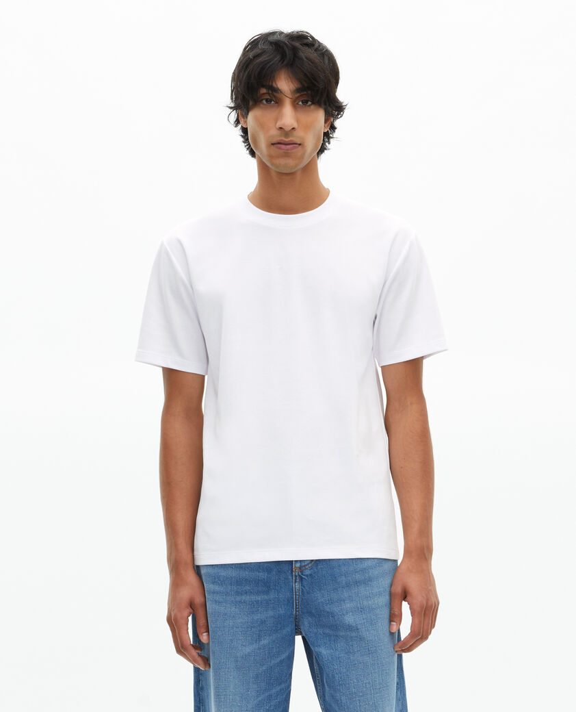 The Kooples HOMME WHITE t-shirt mixte droit uni blanc