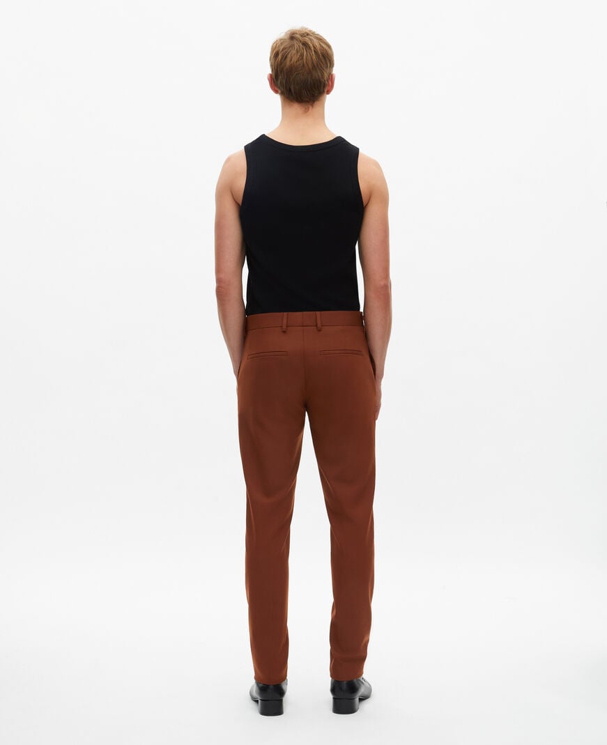 The Kooples HOMME ROUILLE pantalon de costume marron