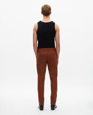 The Kooples HOMME ROUILLE pantalon de costume marron