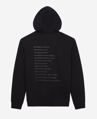 The Kooples MEN BLACK men's black what is hoodie