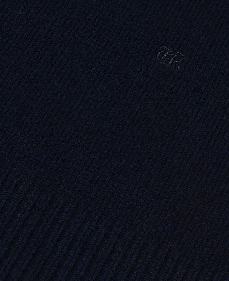 The Kooples FEMME NAVY pull col montant en cachemire marine