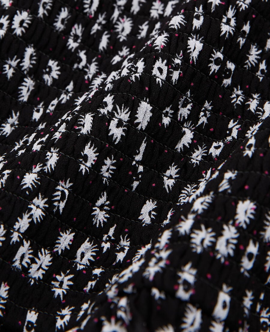 The Kooples FEMME BLACK WHITE jupe courte imprimée