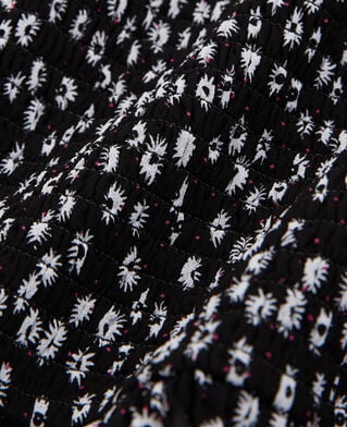 The Kooples FEMME BLACK WHITE jupe courte imprimée