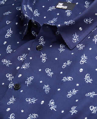 The Kooples H WHITE / NAVY printed shirt