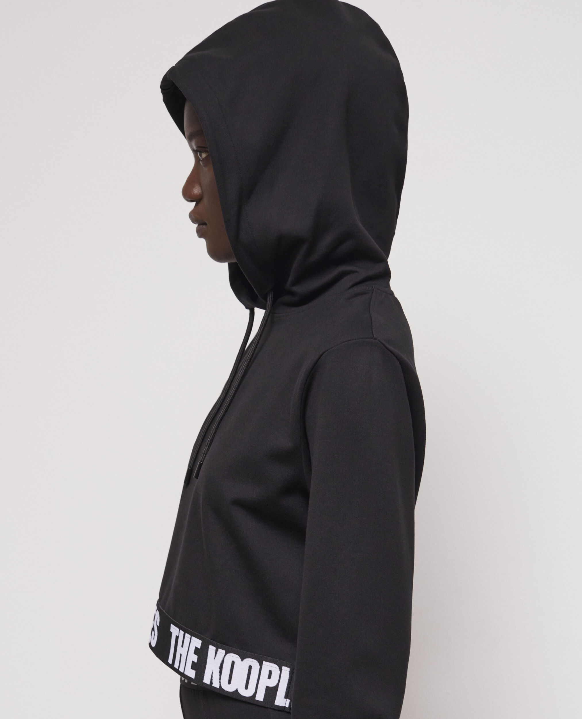 Sweatshirt à capuche et logo, BLACK, hi-res image number null