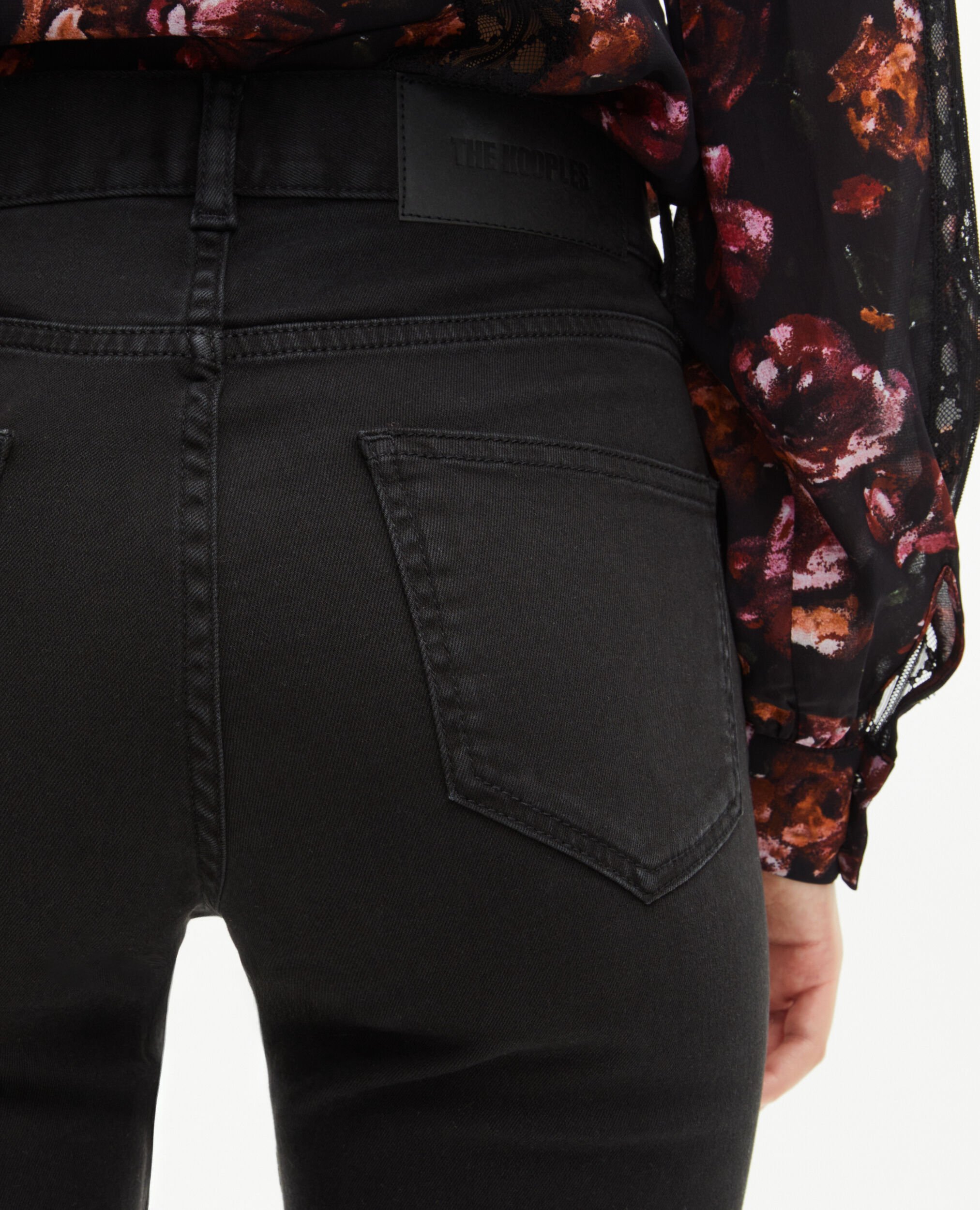 Black long slim jeans, BLACK, hi-res image number null