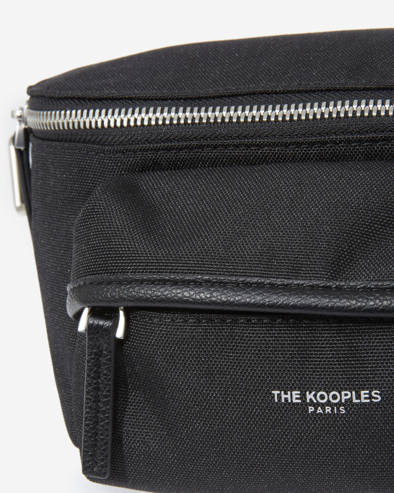The Kooples MEN BLACK black technical fanny pack