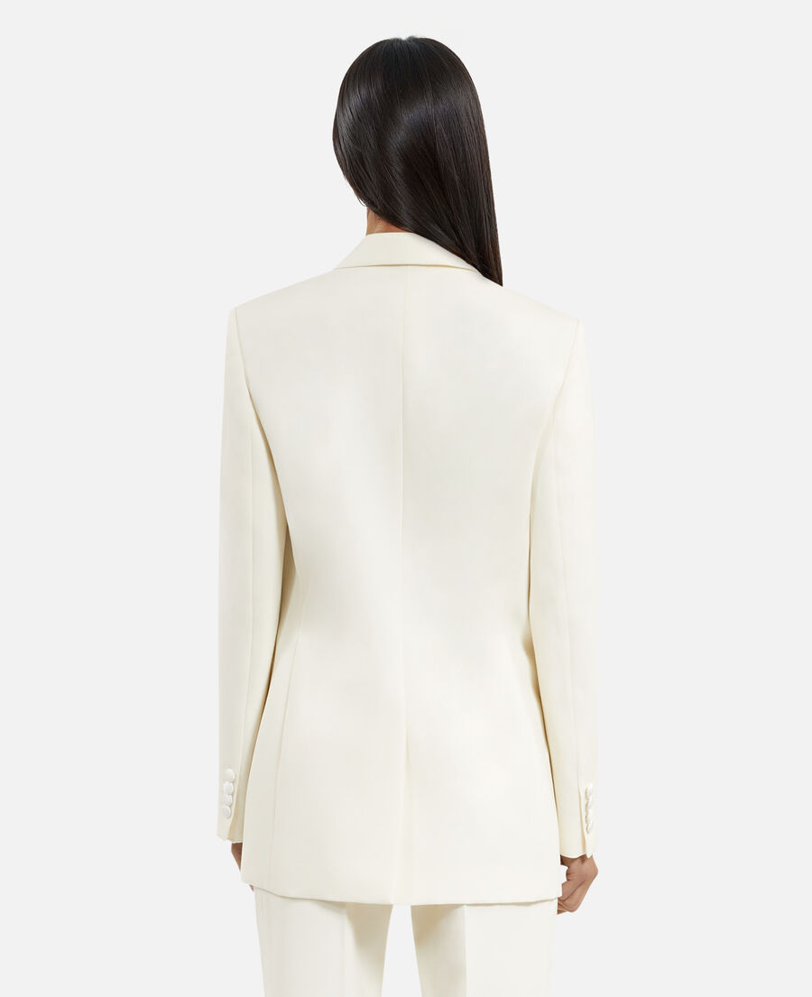 The Kooples WOMEN ECRU ecru tuxedo jacket