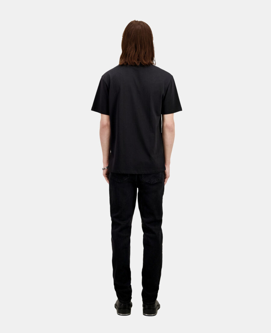 men's black t-shirt with logo