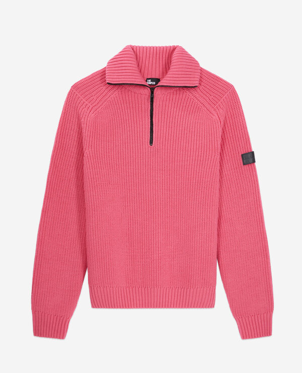 pink wool sweater