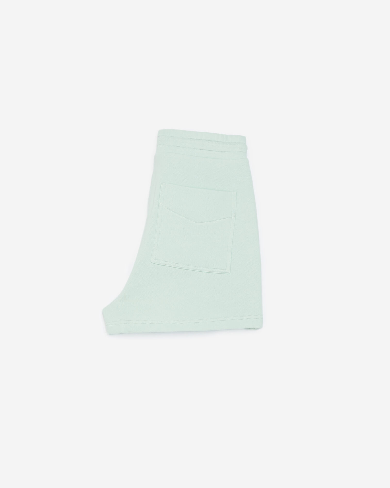 Green cotton shorts with embossed logo, MINT, hi-res image number null