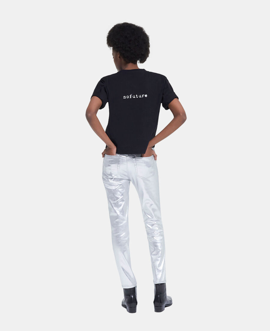 silver slim jeans