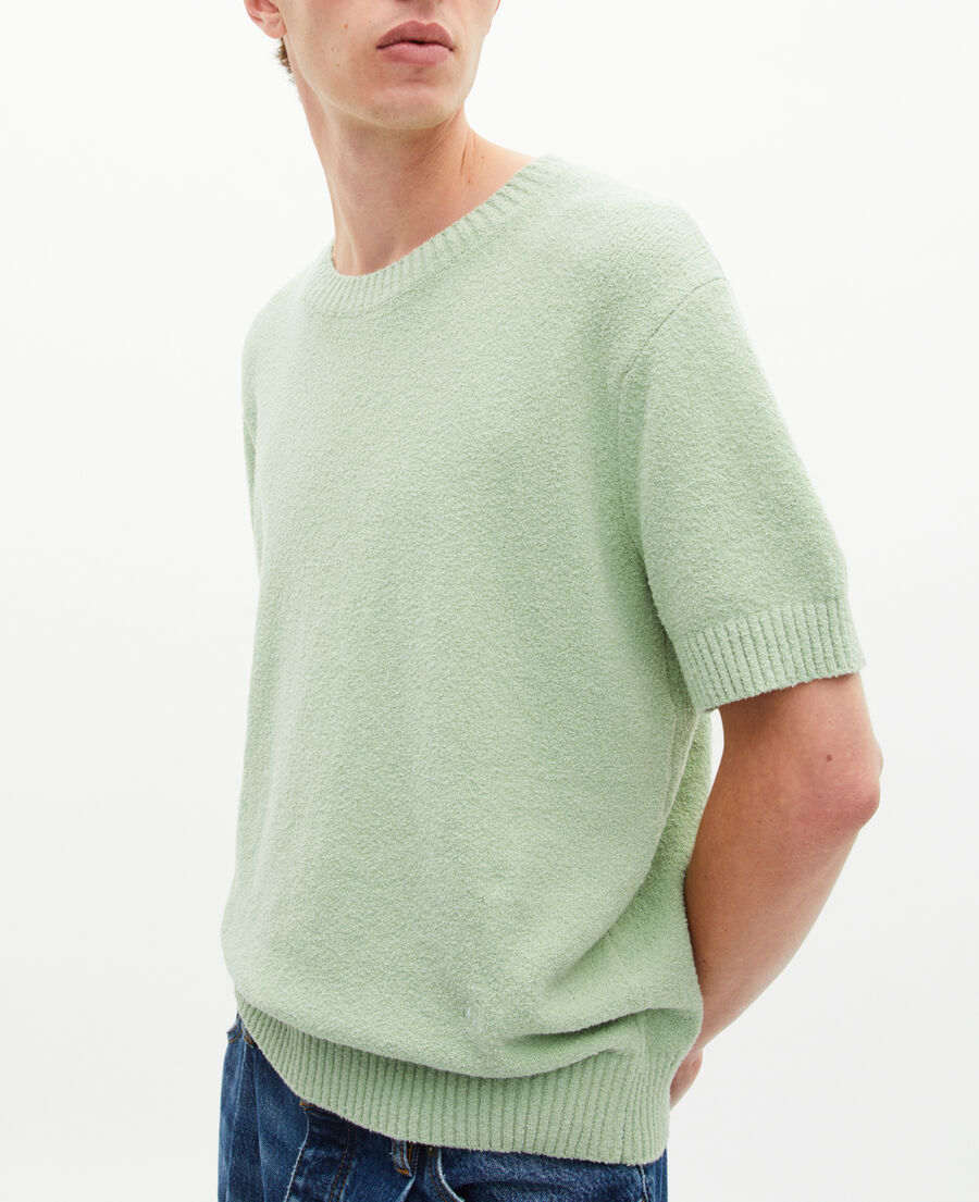 The Kooples MEN ALMOND GREEN almond green short-sleeved sweater