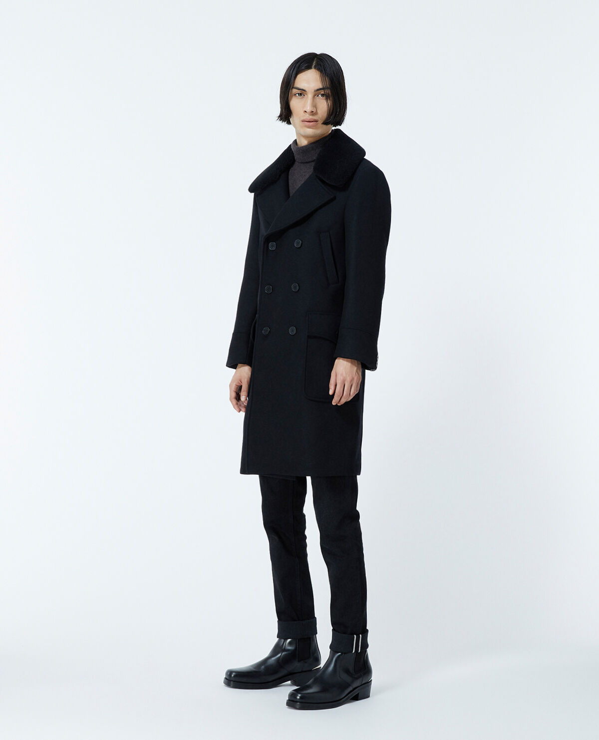 The kooples sales black coat